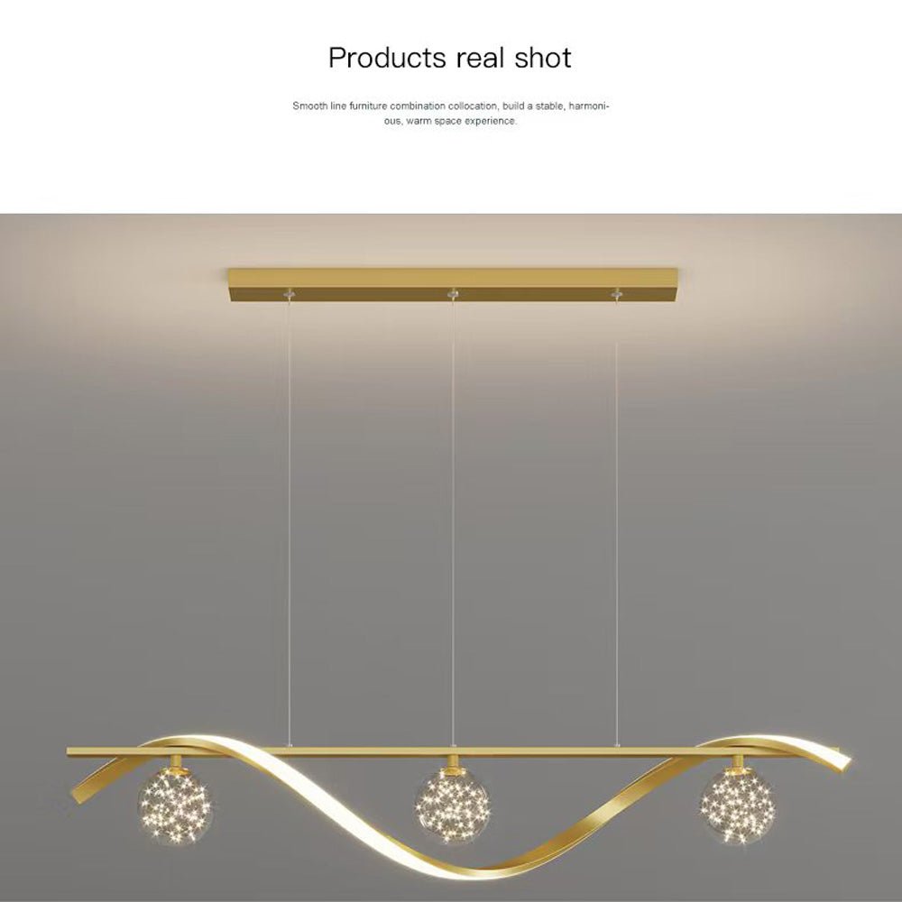 Luxury Hand Blown Glass LED Pendant Light