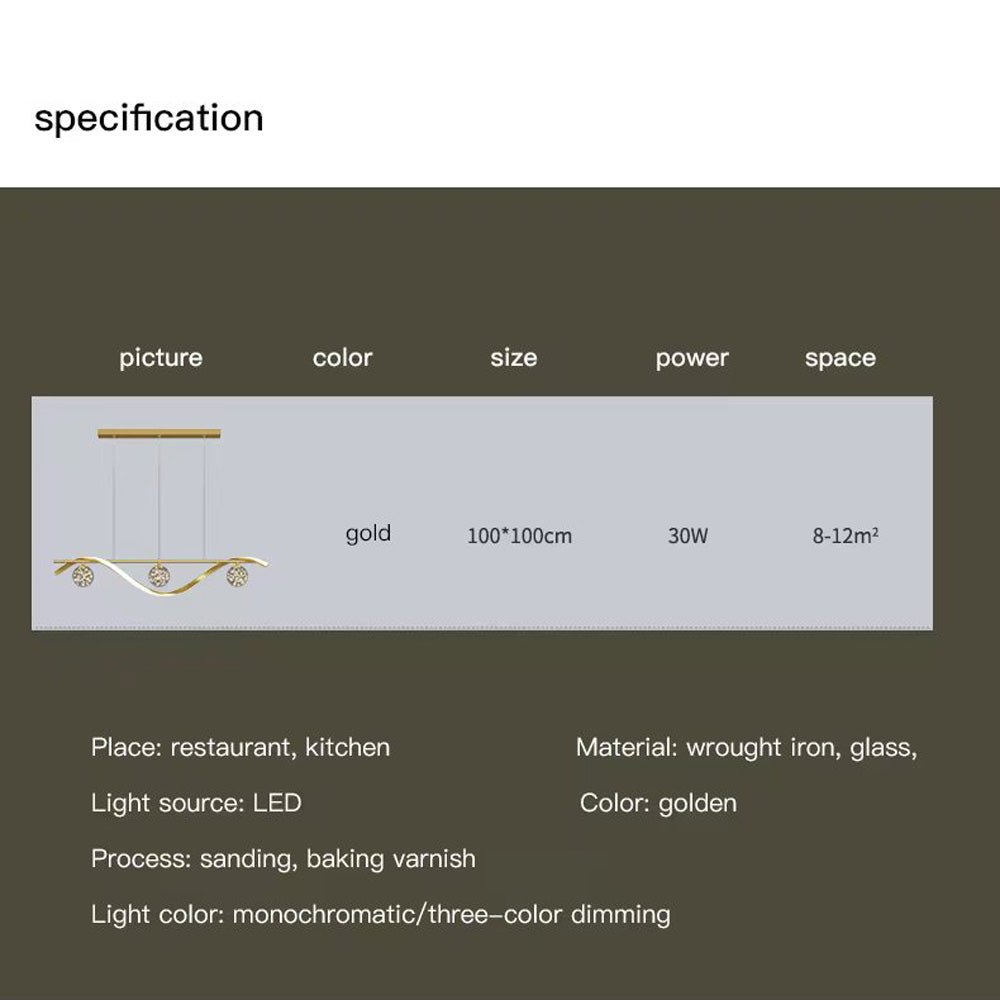 Luxury Hand Blown Glass LED Pendant Light