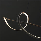 BAMDECOR A36 Dimmable LED Linear Chandelier in Black — 140cm — Allure Home Collections