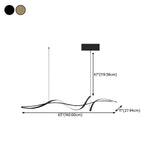 BAMDECOR A036 Dimmable LED Linear Pendant Light