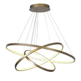 BAMDECOR Modern 3-Ring Dimmable LED Chandelier in Gold — Allure Home Collections