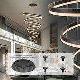 BAMDECOR A18815 Nordic Eight-Ring Pendant Lamp