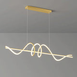 BAMDECOR A202 Dimmable LED Linear Pendant Light in Gold — 1.5m — Allure Home Collections