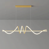 BAMDECOR A202 Dimmable LED Linear Pendant Light in Gold — 1.5m — Allure Home Collections