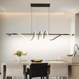 BAMDECOR A202 Dimmable LED Linear Pendant Light in Black — 1.8m — Allure Home Collections