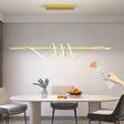 Linear LED Pendant Light, Gold, 180cm