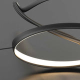 Modern Minimalist LED Pendant Light Dimmable Black 1.8 Metres