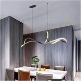 BAMDECOR A210 Dimmable LED Linear Pendant Light in Black — 120cm — Allure Home Collections
