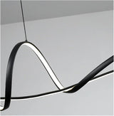 BAMDECOR A210 Dimmable LED Linear Pendant Light in Black — 120cm — Allure Home Collections