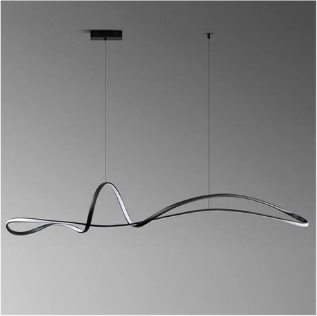 BAMDECOR A210 Dimmable LED Linear Pendant Light in Black — 150cm — Allure Home Collections