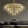 Modern gold crystal leaf LED chandelier 60 x 30cm
