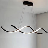 BAMDECOR A24122 Modern Minimalist Adjustable LED Pendant Light — Black — Allure Home Collections