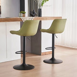 Blairgowrie Swivel Bar Stool, Green 2pcs