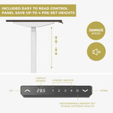 Allure Home Collections 160cm Height Adjustable Desk