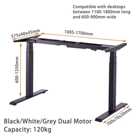 Allure Home Collections 160cm Height Adjustable Desk