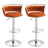 SERENITa silver velvet bar stool seat and swivel detail close-up — Allure Home Collections