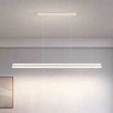 Modern Minimalist White Trapezoid LED Pendant Light 120cm