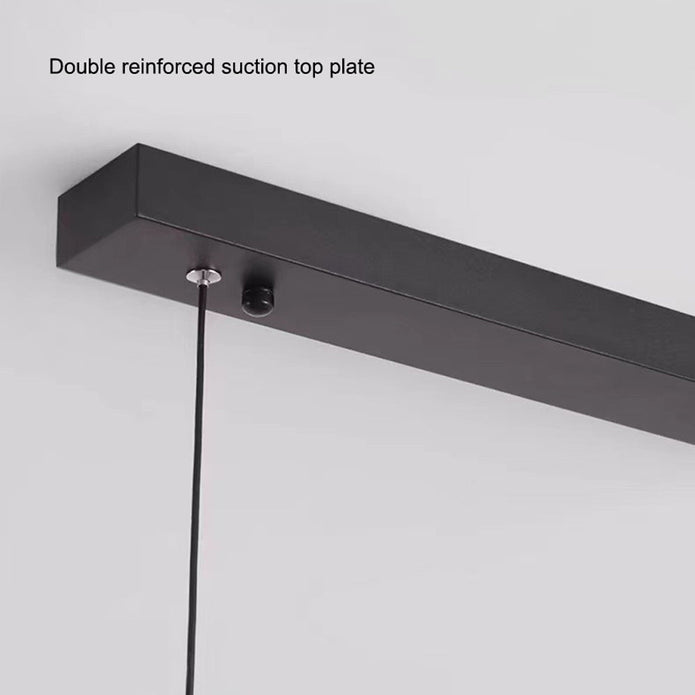 Modern Minimalist White Trapezoid LED Pendant Light 120cm