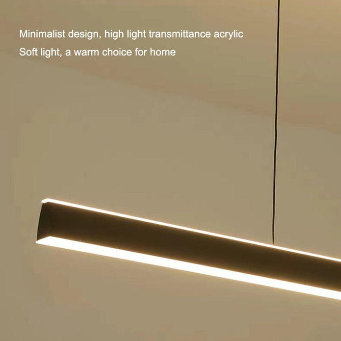 Modern Minimalist White Trapezoid LED Pendant Light 120cm
