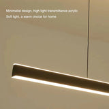 Modern Minimalist White Trapezoid LED Pendant Light 120cm