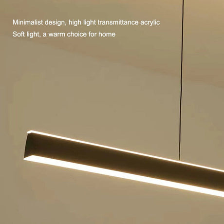 Modern Minimalist White Trapezoid LED Pendant Light 120cm