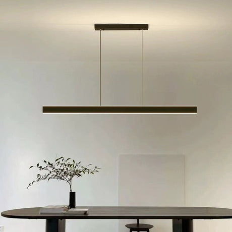 Modern Minimalist White Trapezoid LED Pendant Light 120cm