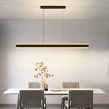 Modern Minimalist White Trapezoid LED Pendant Light 120cm
