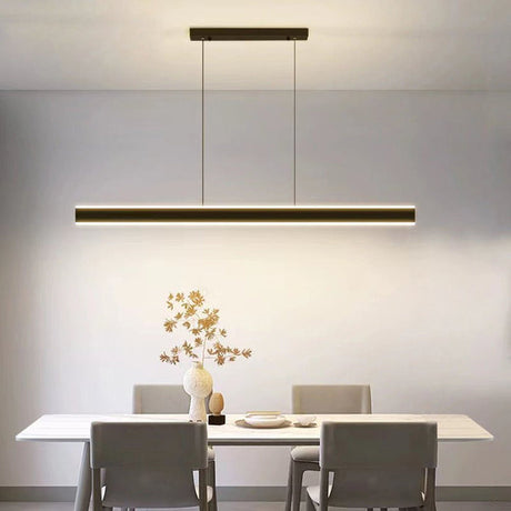 Modern Minimalist White Trapezoid LED Pendant Light 120cm