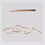 Nordic Rose Gold LED Ring Chandelier