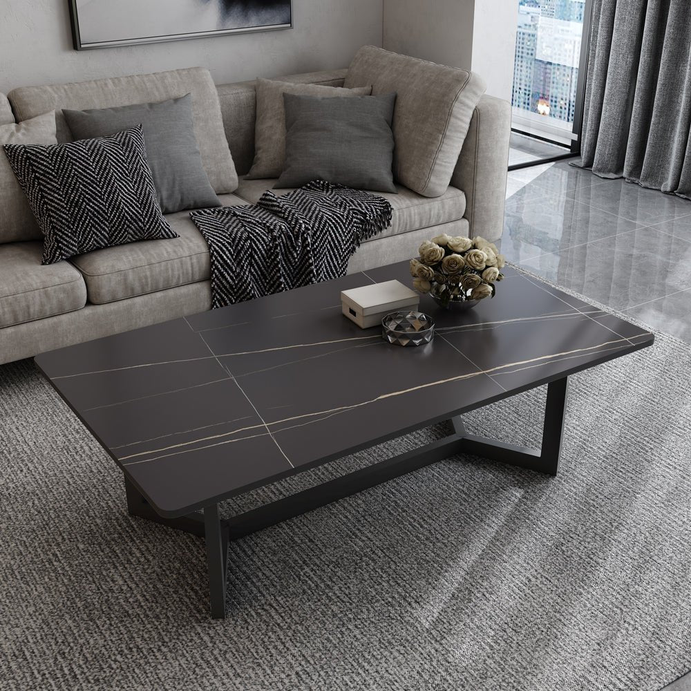 Port Willunga Slate Outdoor Coffee Table, Matte Grey 120cm