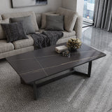 Port Willunga Slate Outdoor Coffee Table, Matte Grey 120cm