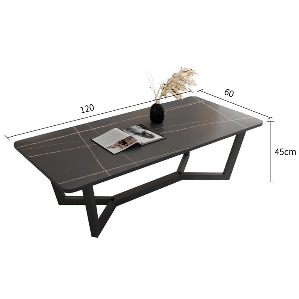 Port Willunga Slate Outdoor Coffee Table, Matte Grey 120cm