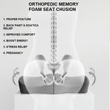 Premium Memory Foam Coccyx Seat Cushion