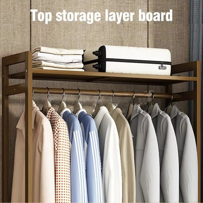 Elegant Bamboo Clothes Rack and Organizer