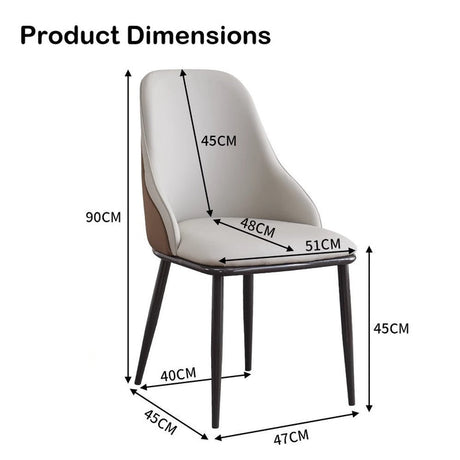 Nuriootpa orange faux leather dining armchair in a modern dining room