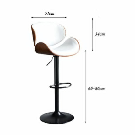 SERENITa European modern bar stool in contemporary kitchen setting — Allure Home Collections