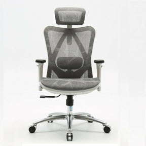Walpole grey ergonomic mesh office chair with 3D armrests