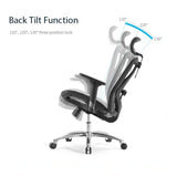 Walpole grey ergonomic mesh office chair with 3D armrests
