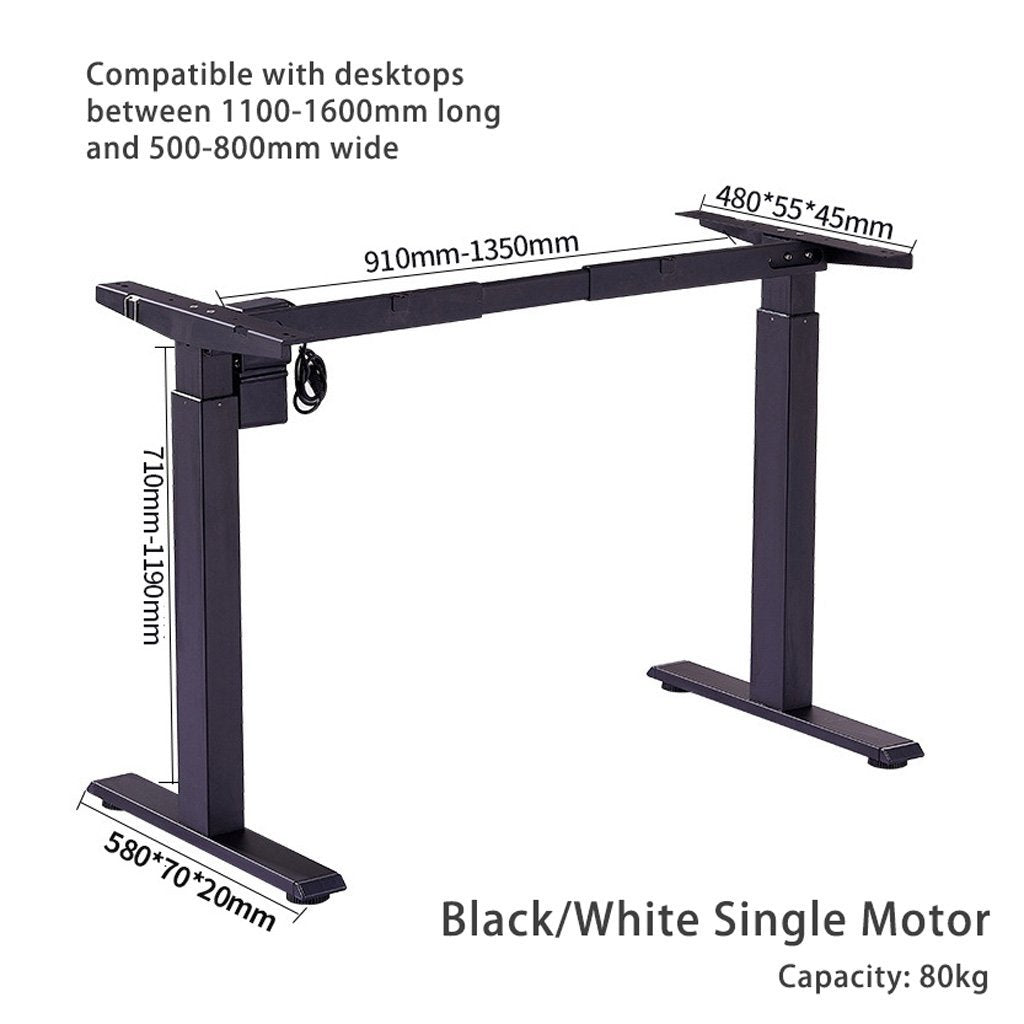Height Adjustable Motorised Standing Desk 120cm