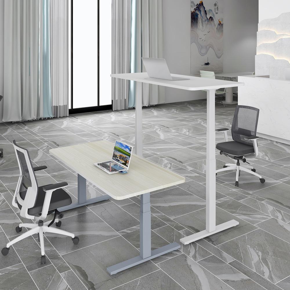 Amazingooh 140cm Motorised Sit-Stand Desk Black or Maple — Allure Home Collections