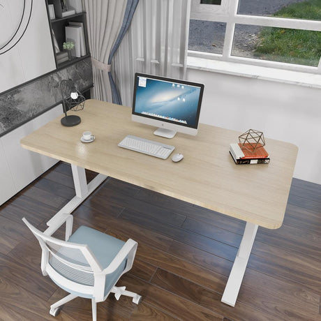 Amazingooh 140cm Motorised Sit-Stand Desk Black or Maple — Allure Home Collections