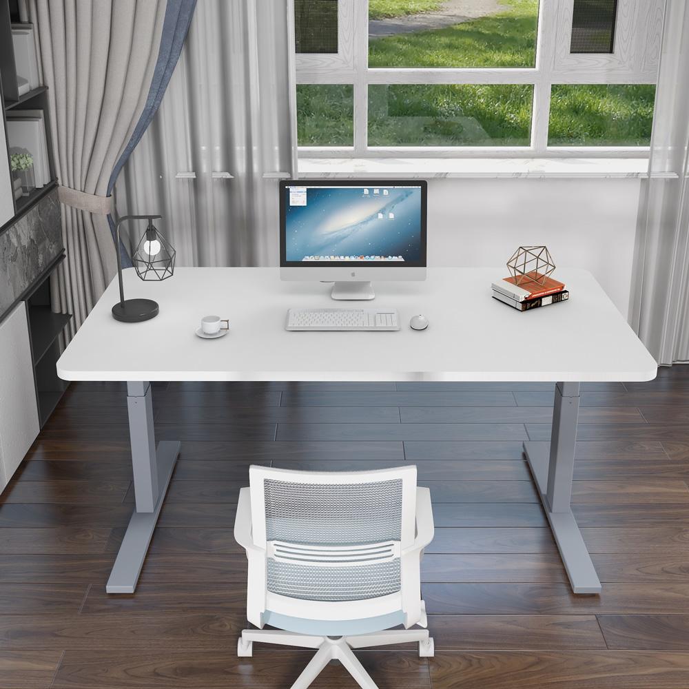 Amazingooh 140cm Motorised Sit-Stand Desk Black or Maple — Allure Home Collections