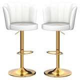 SERENITÀ Adjustable Velvet Swivel Bar Stools