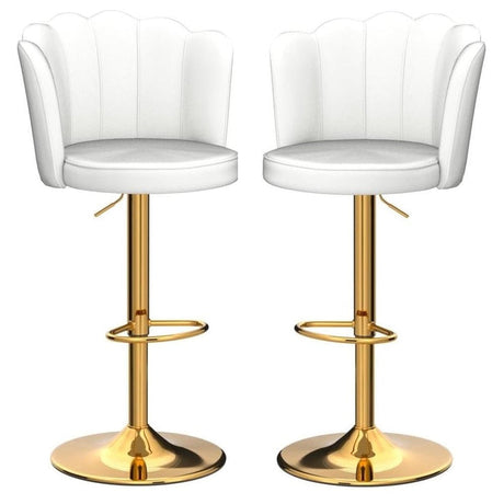 SERENITÀ Adjustable Velvet Swivel Bar Stools