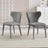 Velluto Faux Leather and Flannel Accent Dining Chair — Multiple Colours — Allure Home Collections