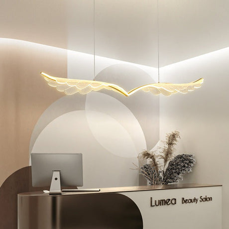 BAMDECOR 150cm Modern Wing-Shaped LED Ceiling Light