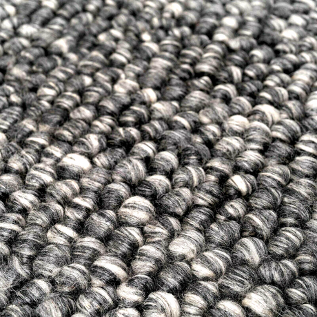 Power loomed wool blend floor rug charcoal 130x180cm
