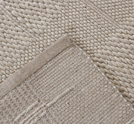 Milano Hand-Woven Flatweave Wool Area Rug — Textured Organised Weave — Allure Home Collections