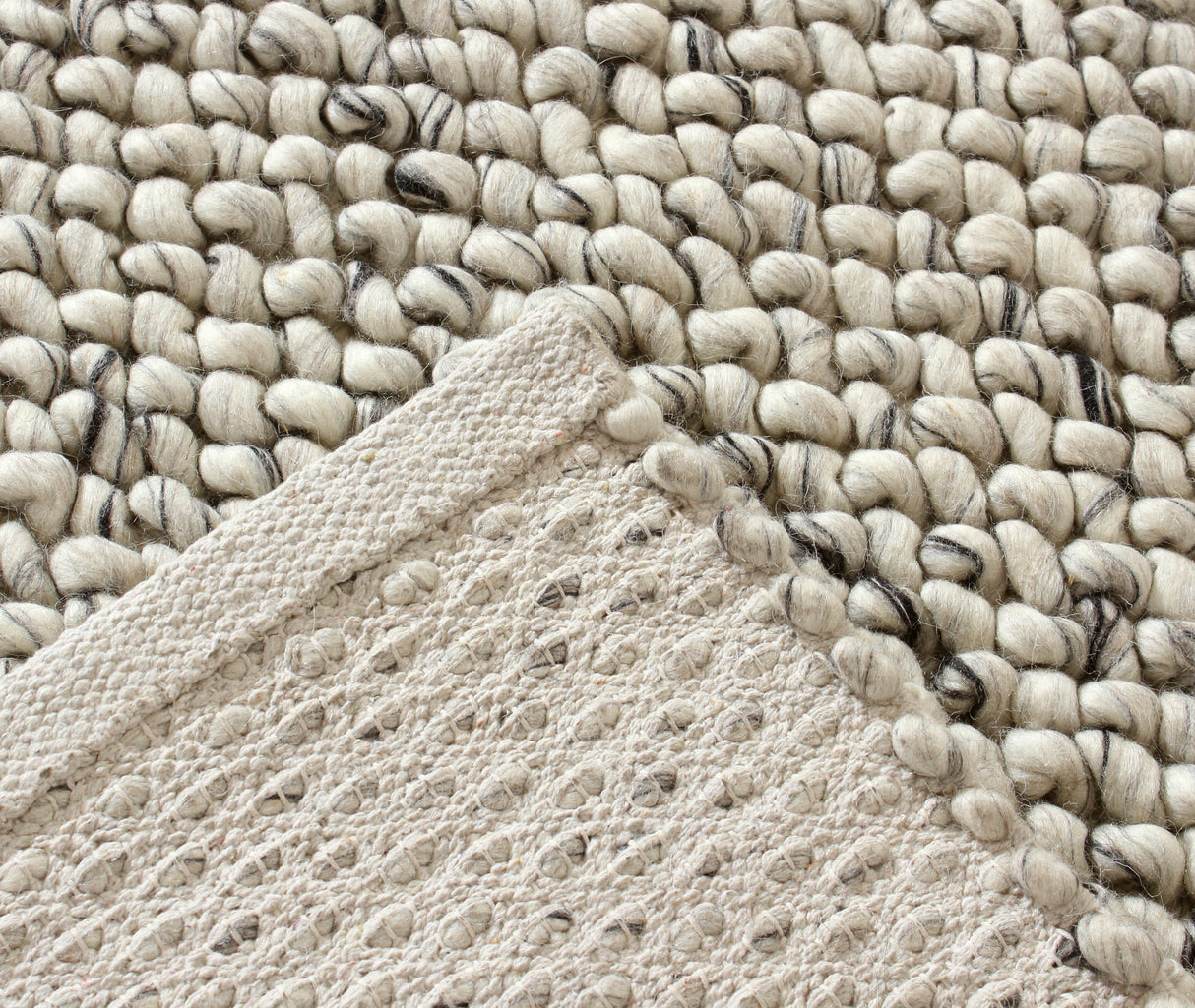 Aurora Hand-Tufted Wool Area Rug — Concentric Diamond Pattern, Chunky Loop Pile — Allure Home Collections