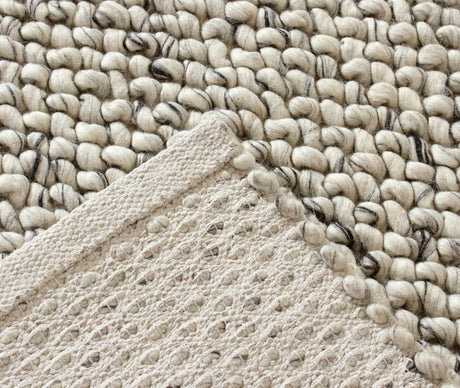 Aurora Hand-Tufted Wool Area Rug — Concentric Diamond Pattern, Chunky Loop Pile — Allure Home Collections
